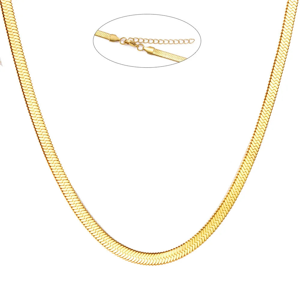 Collier Snake Waterproof — Doré ou Argenté