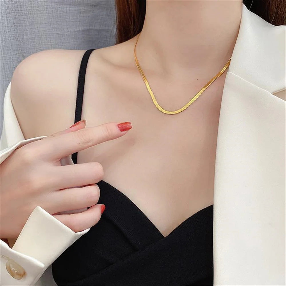 Collier Snake Waterproof — Doré ou Argenté