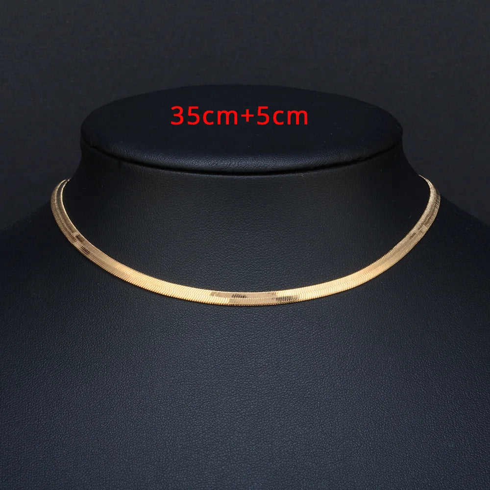Collier Snake Waterproof — Doré ou Argenté