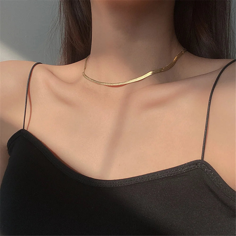Collier Snake Waterproof — Doré ou Argenté