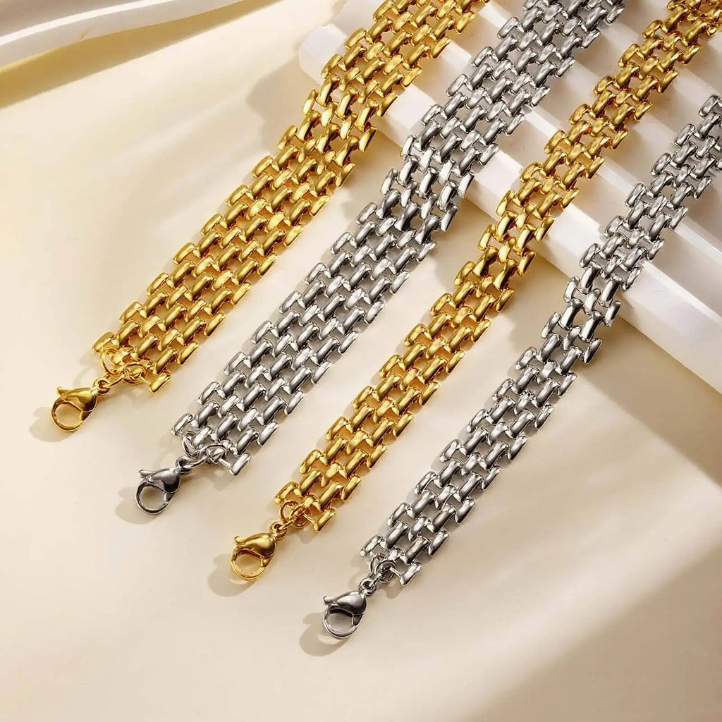 Bracelet Mailles Waterproof — Doré ou Argenté
