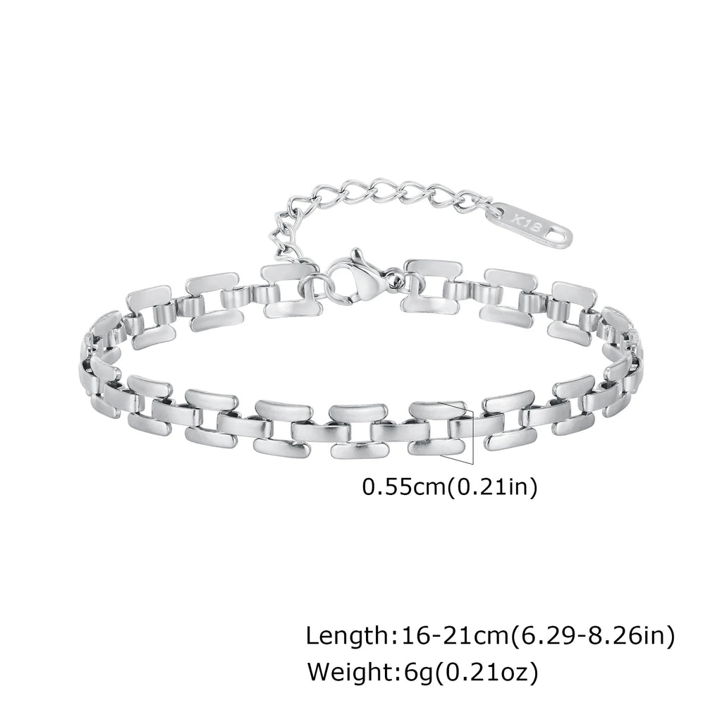 Bracelet Mailles Waterproof — Doré ou Argenté