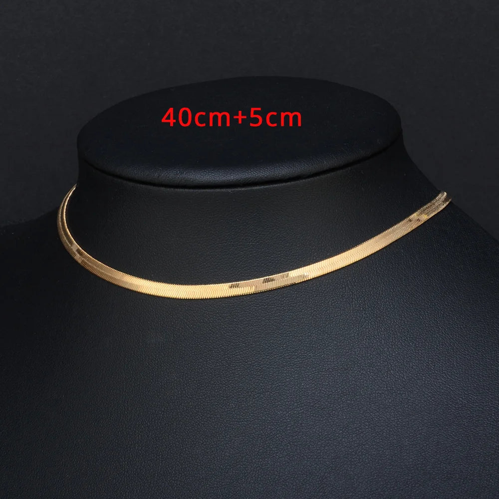 Collier Snake Waterproof — Doré ou Argenté