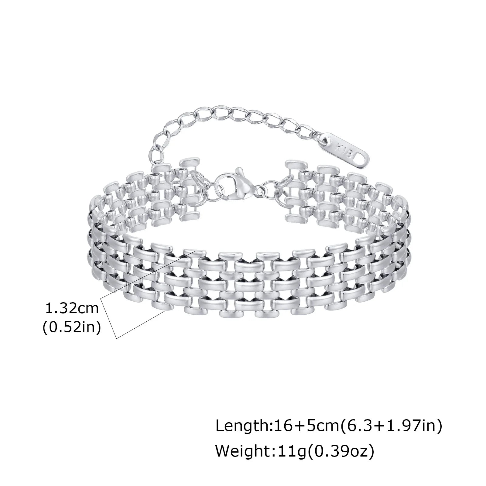 Bracelet Mailles Waterproof — Doré ou Argenté